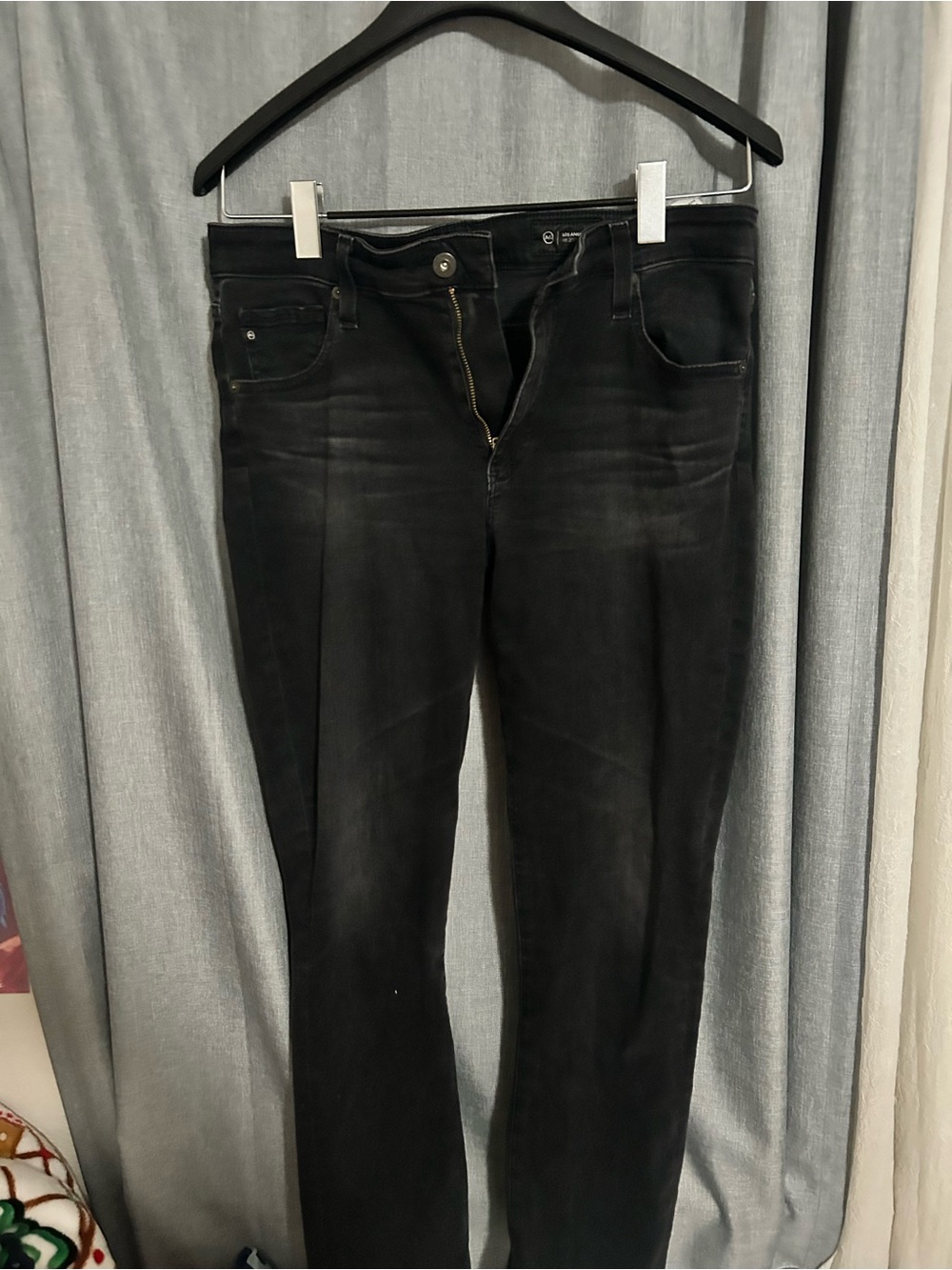 Ag Adriano Goldschmied Black Stretch Skinny Jeans